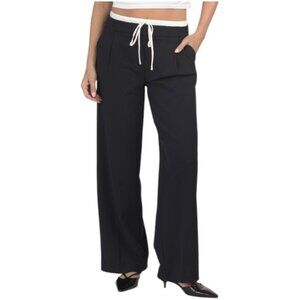 BELLE VERE Pants With Double Layer Contrast Waistband